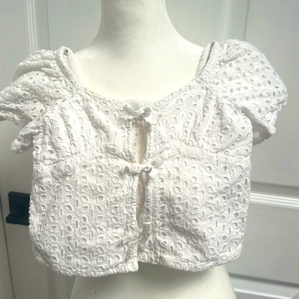 White Zara top